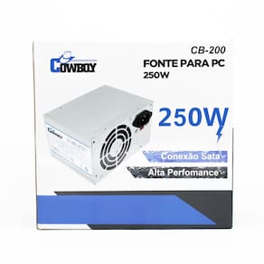 Fonte Alimentação Pc Computador 250W Atx 115V/230 Cowboy