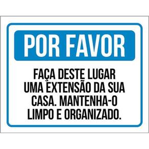 Kit 5 Placas Faça Lugar Extensão Casa 36X46