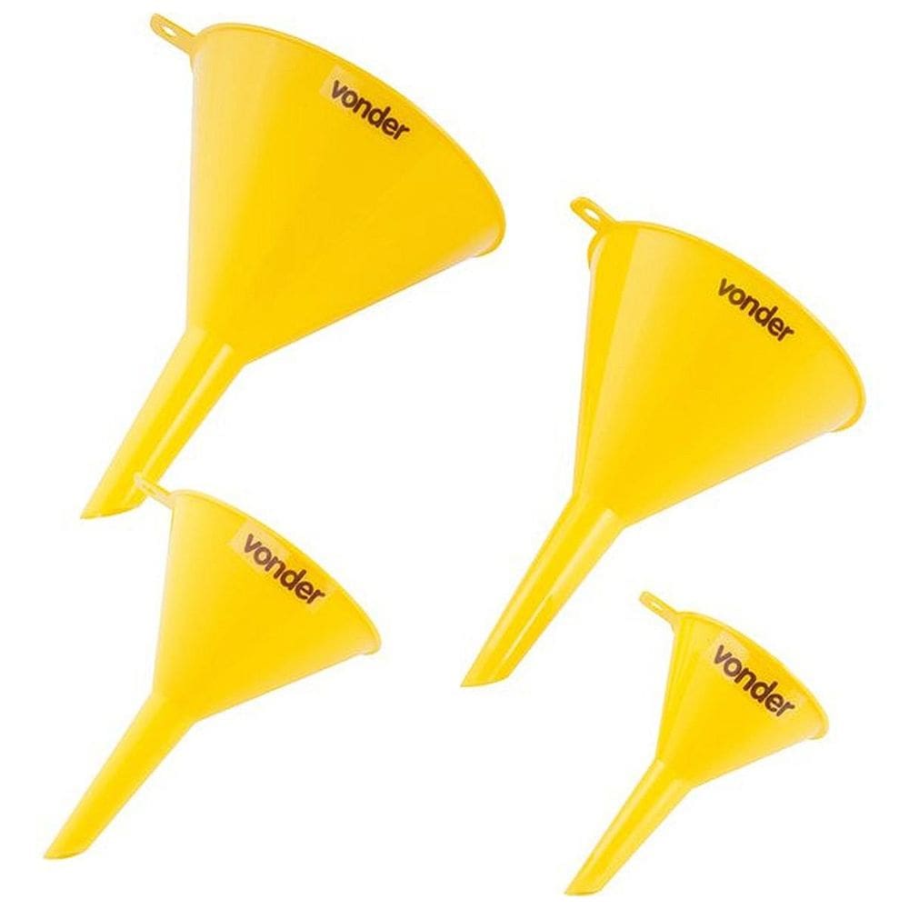 Jogo De Funis Plásticos Com 4 Peças Vonder