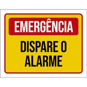 Kit 5 Placas Emergência Dispare O Alarme 36X46