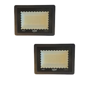 Kit 2 Refletores Led 100W Holofote Externo Jardim Ip67