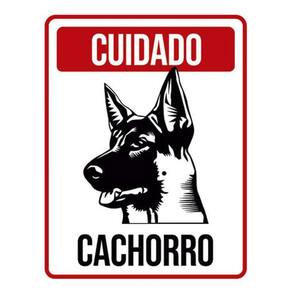 Kit 10 Placas Cuidado Cachorro Vertical Pb 36X46