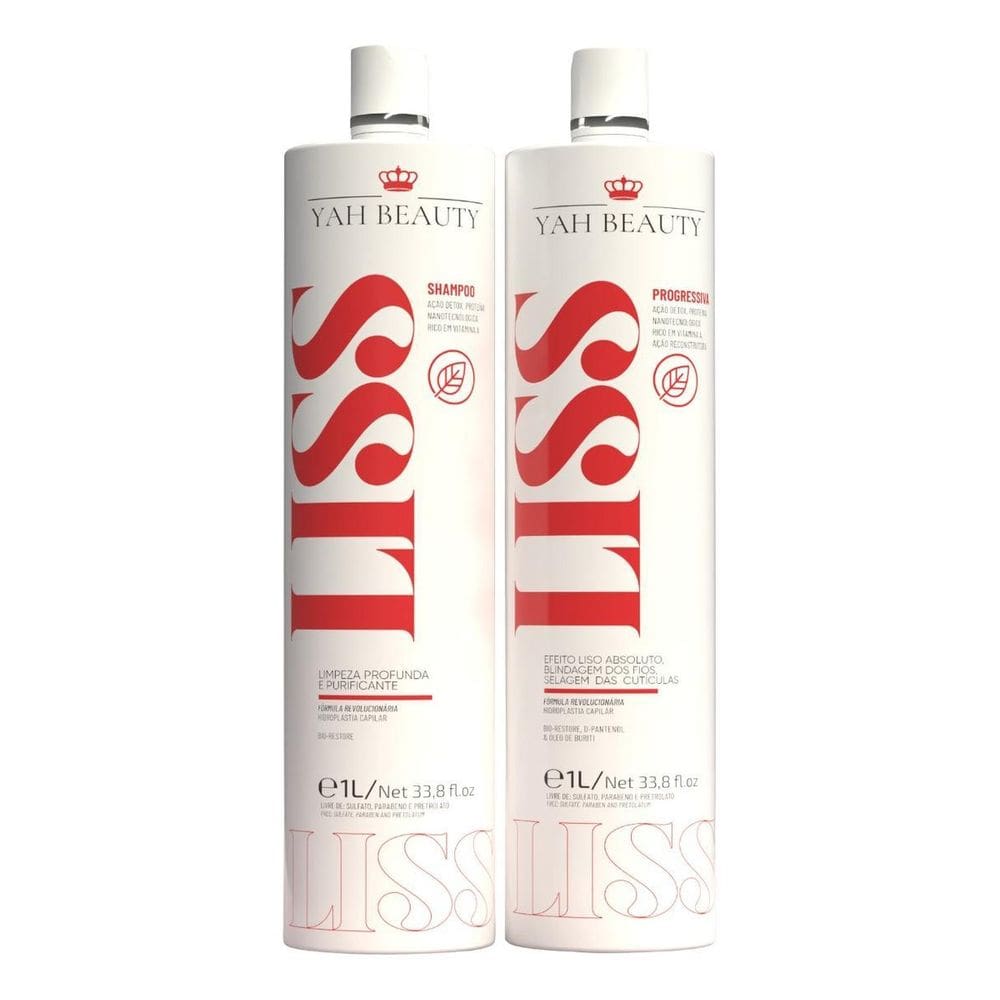 Kit Escova Progressiva Yah Beauty Liss Alisamento Capilar
