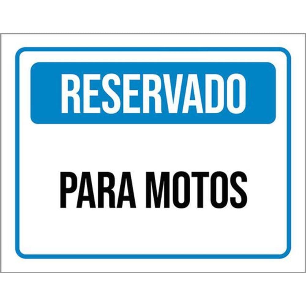 Kit 3 Placas De Reservado Para Motos 36X46