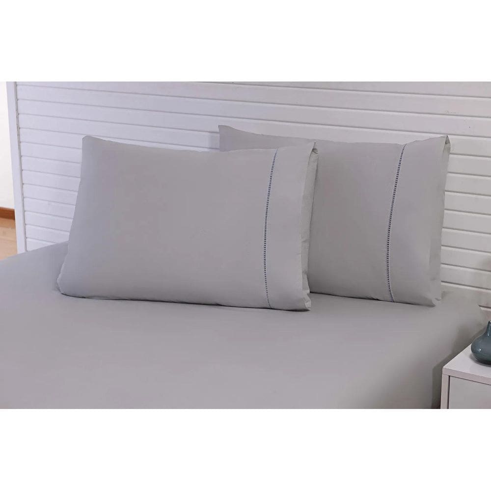 Kit 10 Fronhas 70X50Cm Percal 100% Algodão 180 Fios Ponto