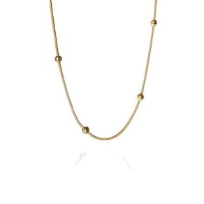 Pulseira Corrente com Bolinhas Ouro 18k - Elegante