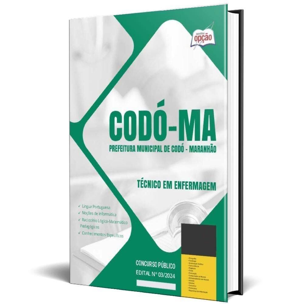 Apostila Prefeitura De Codó Ma 2024 - Técnico Em Enfermagem