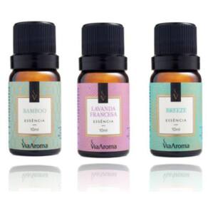Kit Top 3 Essências Aromatizantes Para Difusores Via Aroma