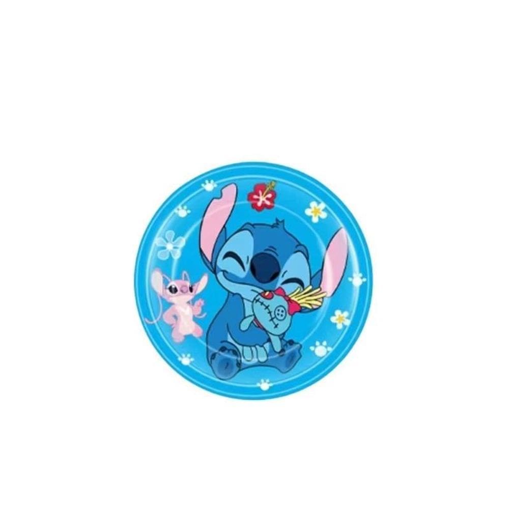 Prato De Papel Descartável Festa Stitch 18Cm Com 10 Unidades