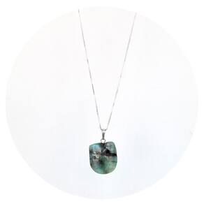 Colar Esmeralda Em Medalha - Natural E Legítima P. Vecchio