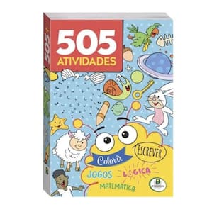 Livro Com 505 Atividades Para se Divertir Com Matemática | Lógica | Colorir | Jogos | Escrever - BrasiLeitura