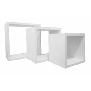 Kit Com 3 Nichos Brancos Decoração Para Sua Casa