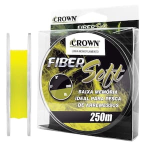 Linha Monofilamento Crown Fiber Soft 0.37Mm 27Lb 250M