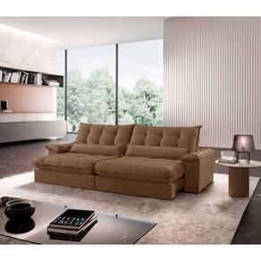Sofá Classic Veludo 02 Módulos 100 Cm B25 Meu Sofá Online B016 Veludo Marrom