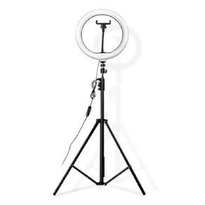 Ring Light Profissional Led 12Pol 30Cm 10W 800Lm Com Tripé