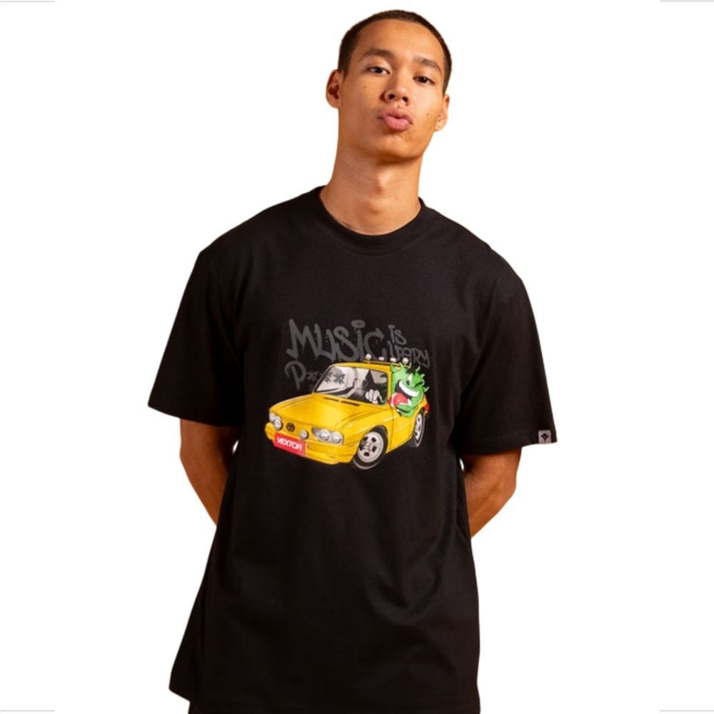 Camiseta Mamonas Assassinas x Vextor Brasília Amarela Masculina