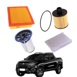 Kit Filtro Troca de Óleo Toro 2.0 2015 A 2021 WKL142 Wega