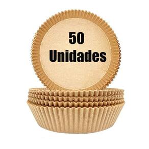 Forma Redonda Fritadeira Elétrica Papel Descartável 50 Pçs