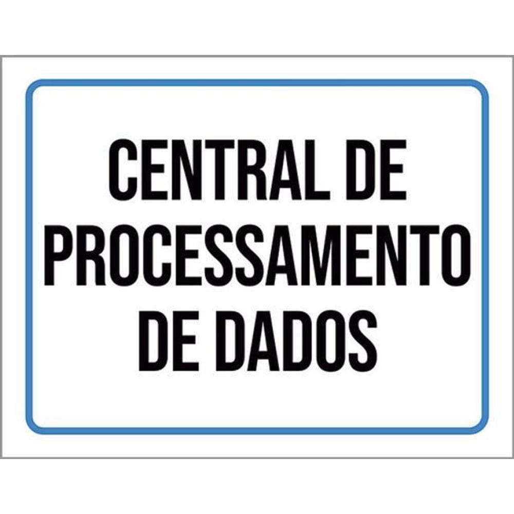 Kit 10 Placas Central Processamento Dados 36X46