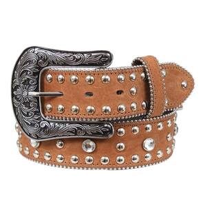 Cinto Country Marrom com Strass Cow Way 35514