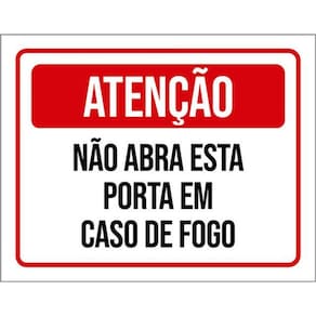 Kit 10 Placas De Atenção Não Abra Esta Porta 36X46