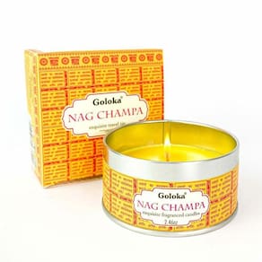 Vela Aromática Lata Indiana Goloka Vegano - Escolha O Aroma