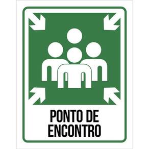 Kit 10 Placas De Ponto De Encontro 36X46