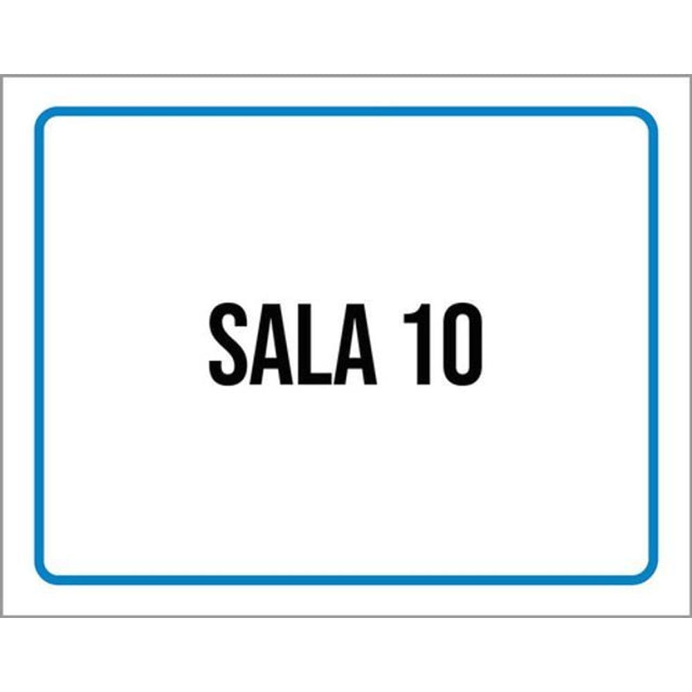 Kit 5 Placas Ambiente Setor Sala 10 36X46