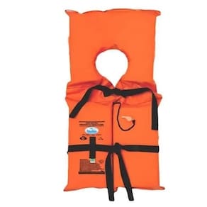 Colete Salva Vidas Homologado Classe III Canga Rios e Mares - Laranja P 25 A 35KG