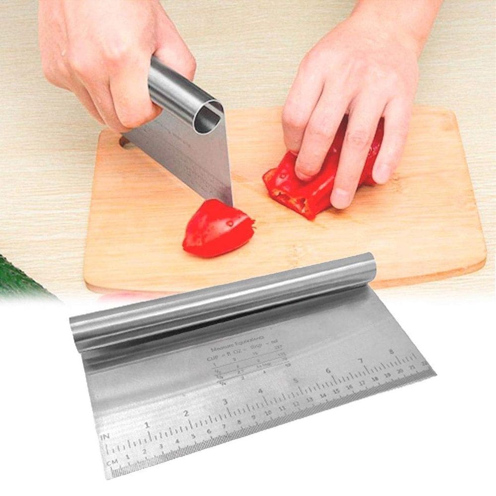 Espátula Inox Cortador Raspador Massas Legumes 22Cm