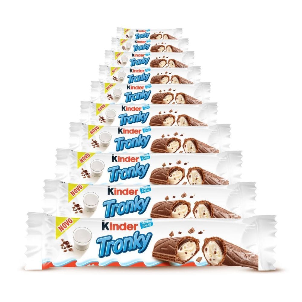 Chocolate Kinder, 10 Pacotes De 18G Tronky