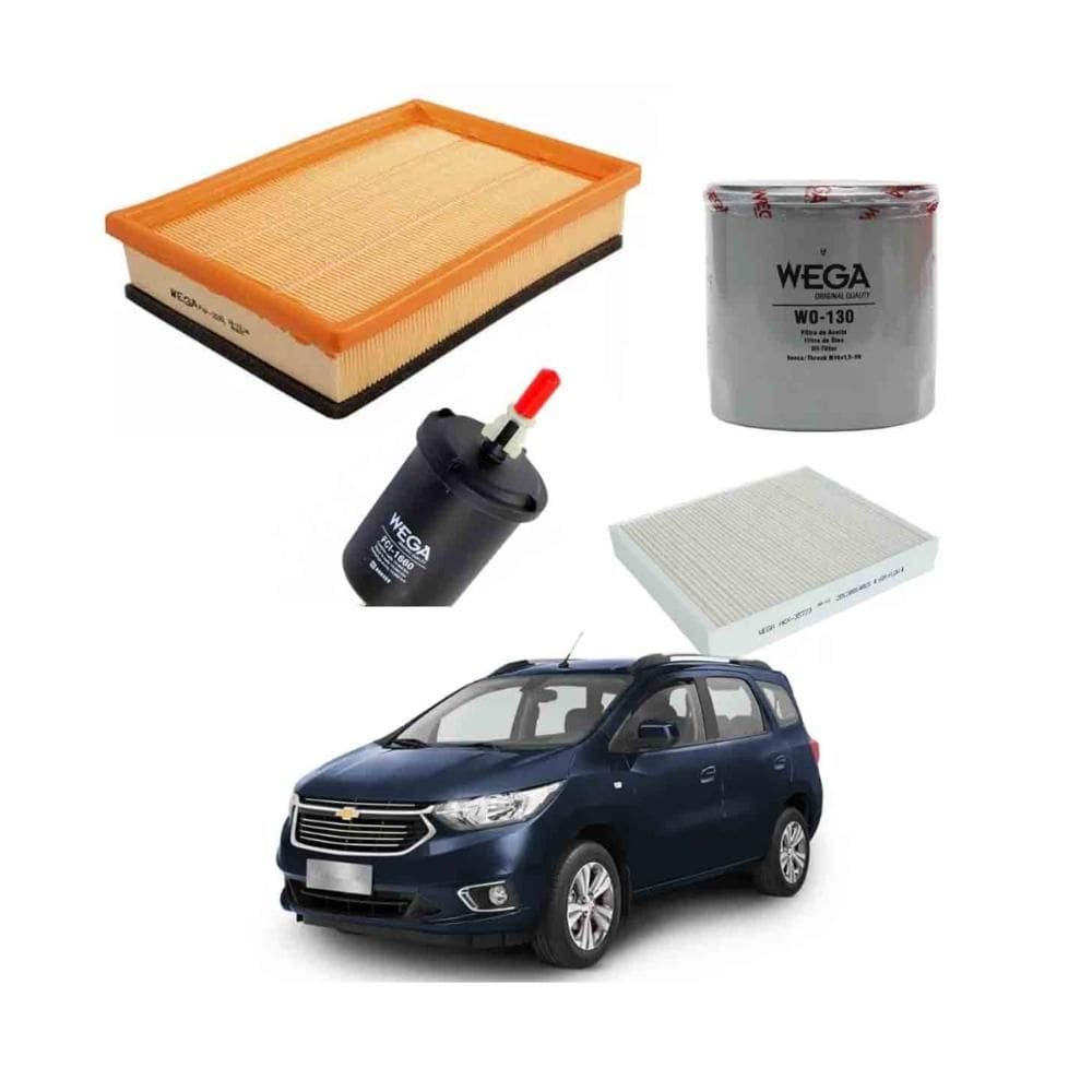 Kit Filtros Óleo GM Spin 2016 A 2024 WKL180 Wega