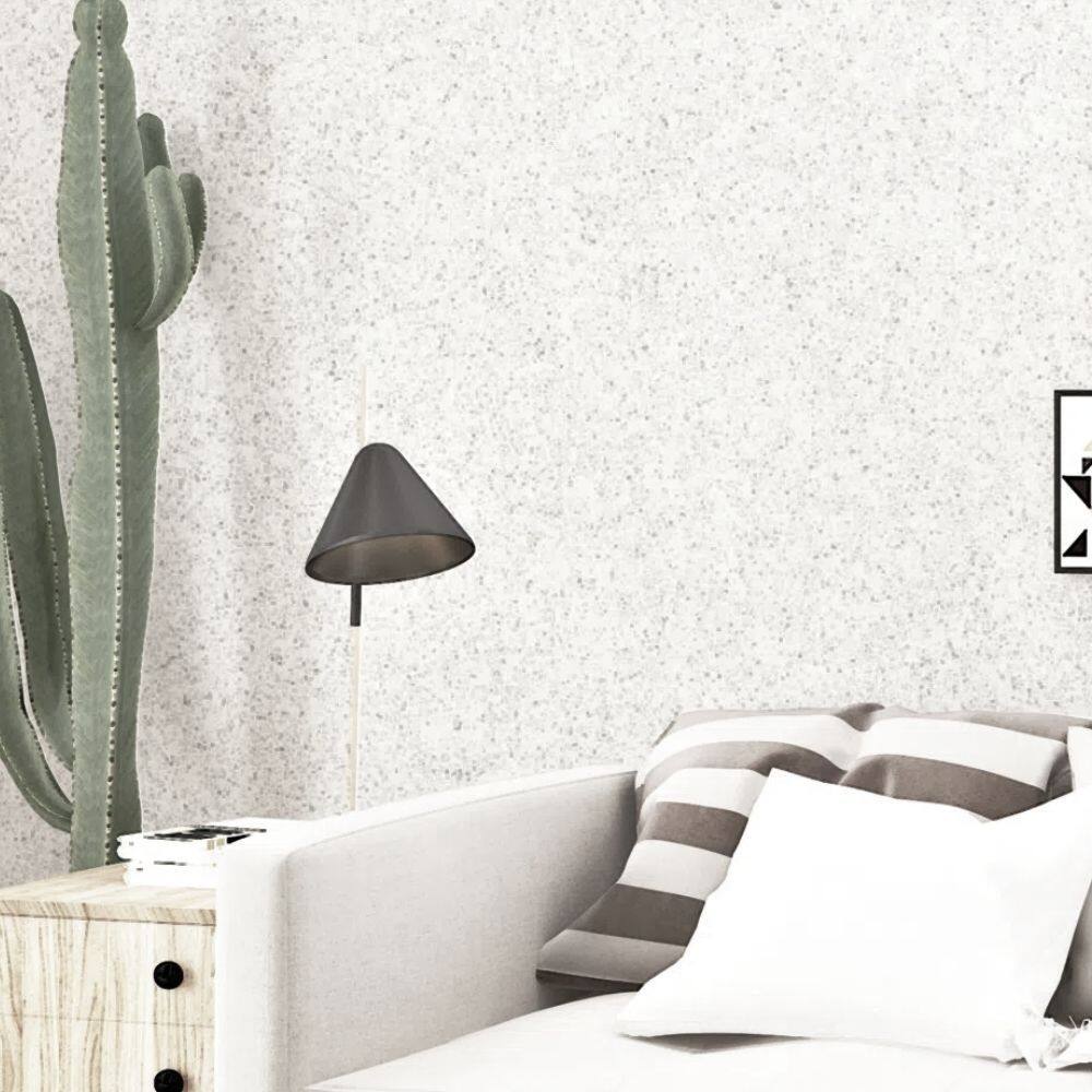 Papel de Parede Colorkey Concreto Branco e Cinza COL1034