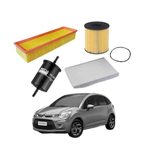 Kit Filtro Troca Óleo Citroen C3 2006 A 2012 WKL101 Wega