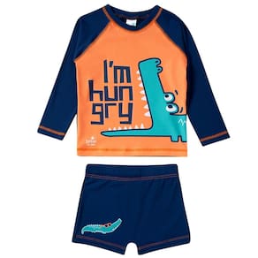 Conjunto Praia Infantil Jacaré Marinho Tip Top