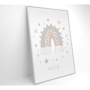 Quadro Infantil Boa Noite Estrelas Medidas 80x120 Cm Impressão Adesivo Fotográfico