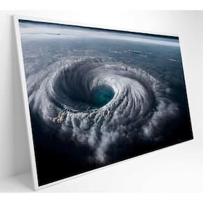 Quadro Natureza Extrema Ciclone Medidas 90x60 Cm Tipo De Impressão Tecido Canvas