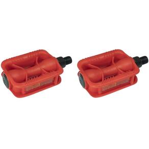 Pedal Bicicleta Infantil Rosca Fina 1/2 Vermelho Par