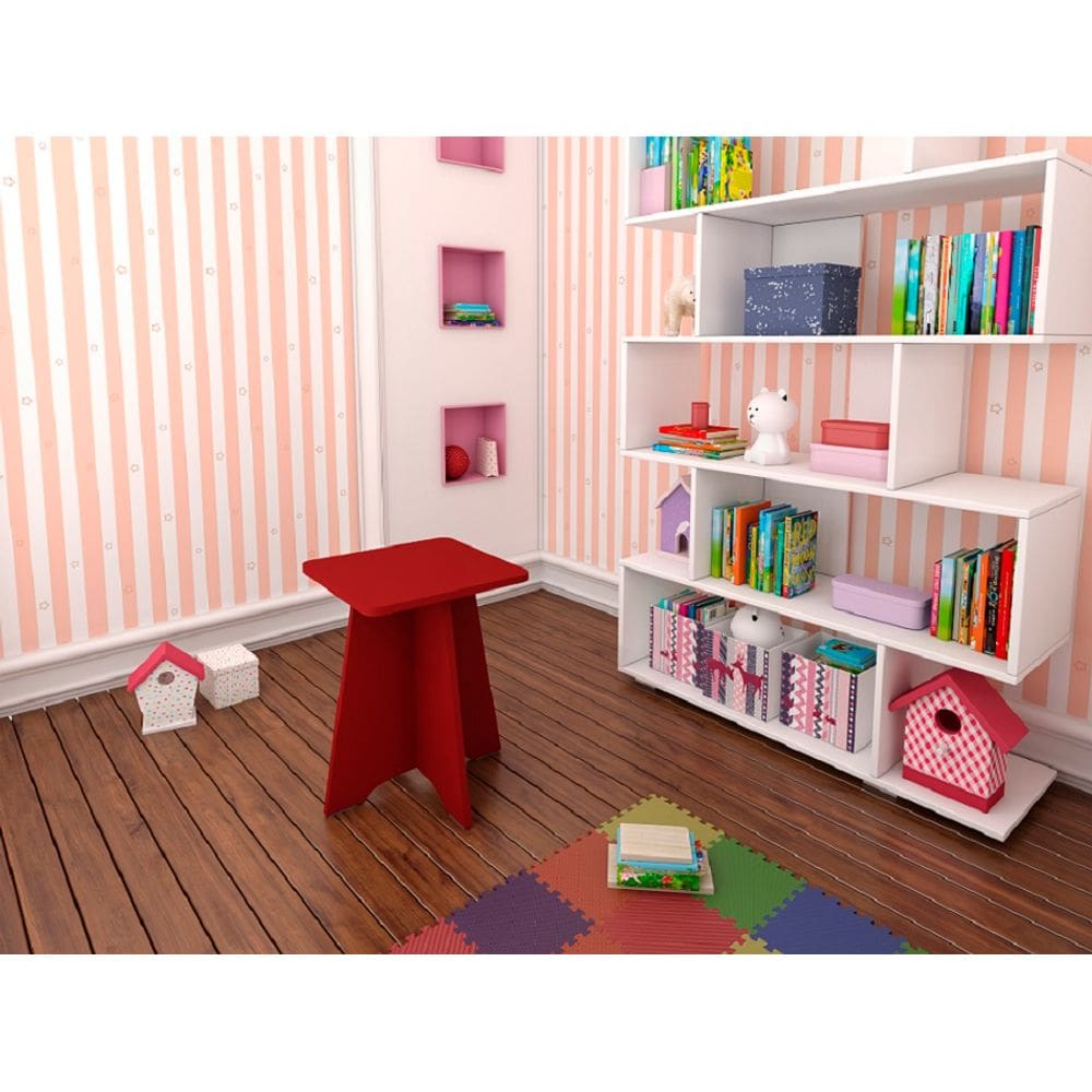Banqueta Infantil Twister 100% MDF  Tcil Móveis