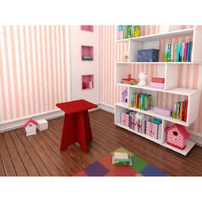 Banqueta Infantil Twister 100% MDF  Tcil Móveis