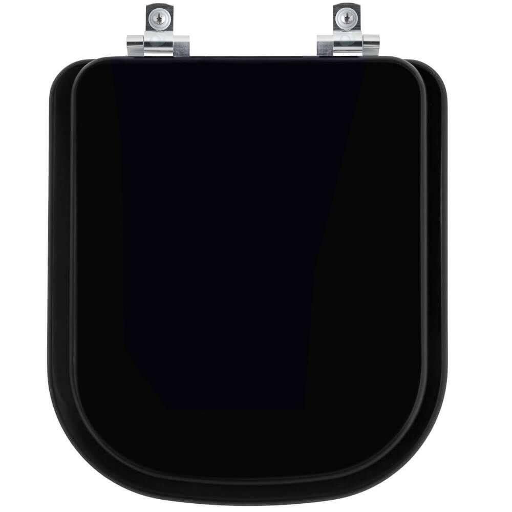 Assento Sanitário Soft Close Axis Ébano (Preto) para vaso Deca
