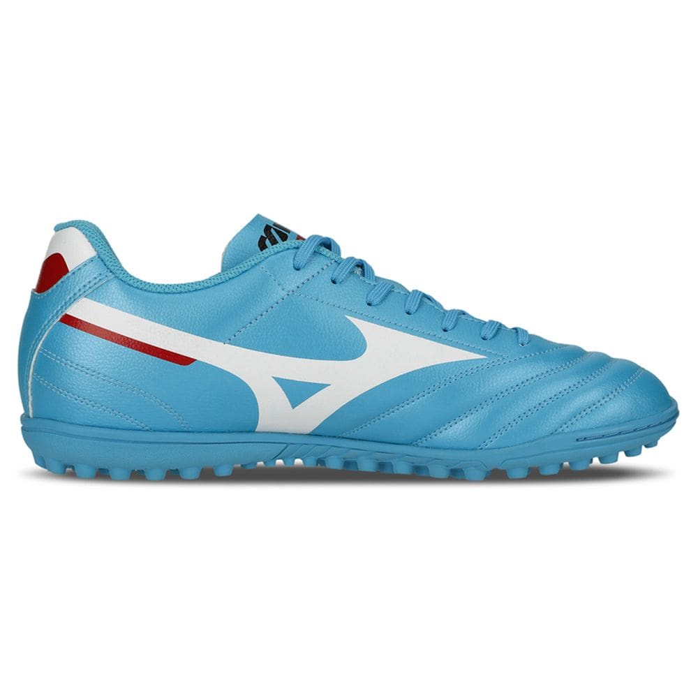 Chuteira Society Mizuno Morelia Club As - Masculino - Azul-Branco-Vermelho