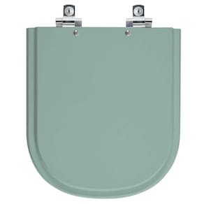Assento Sanitário Soft Close Square Verde Claro para vaso Sanitex