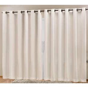 Cortina Blackout Prime 4,00X2,70 Corta Luz Sala Quarto Bege