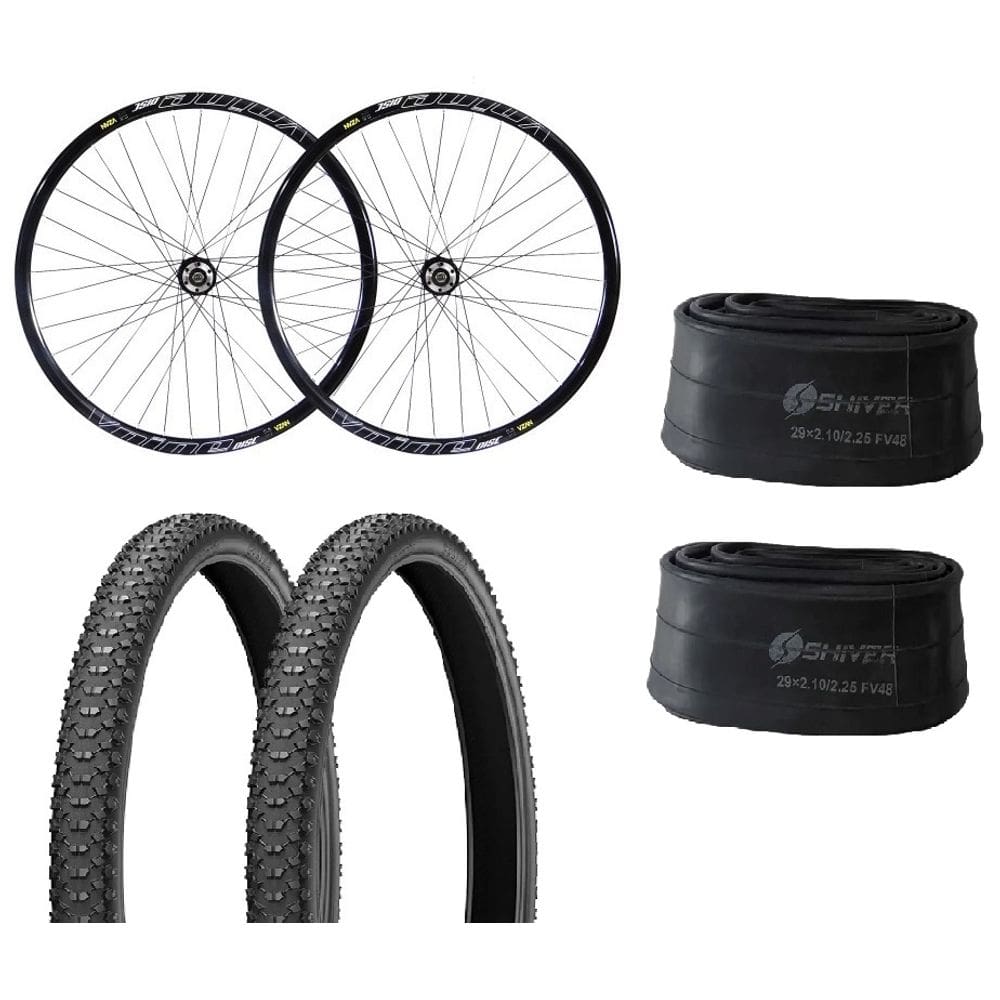 Kit Montagem Bike Com Roda Vzan + Pneu Levorin Excess Ex Tt + Camaras De Ar Shiver