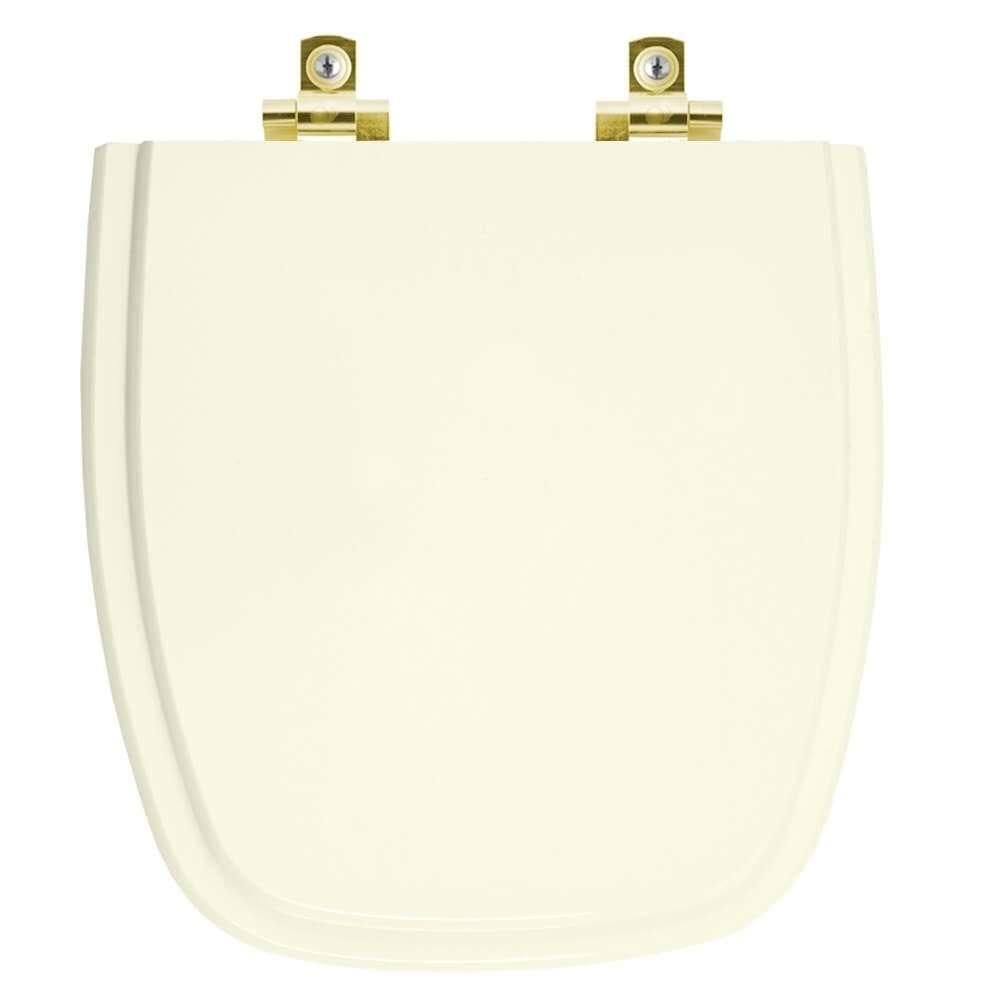 Assento Sanitário com Amortecedor Fit Pergamon para vaso Celite com Ferragem Dourada