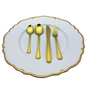 Conjunto De Natal Faqueiro Versace E Sousplat Dourado Fineza