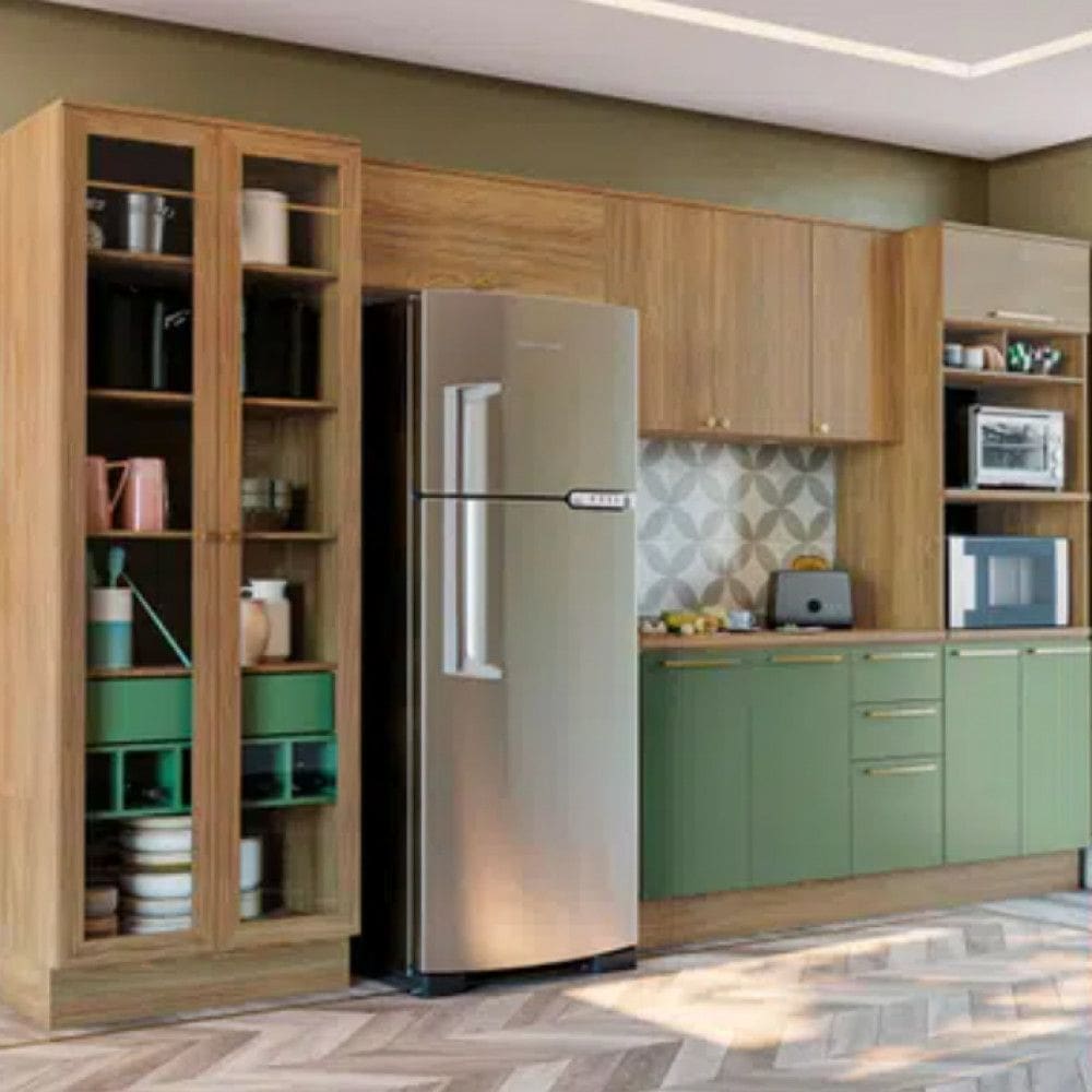 Cozinha Completa Modulada 5 Peças 11 Portas 4 Gavetas MDP Botanic Kappesberg