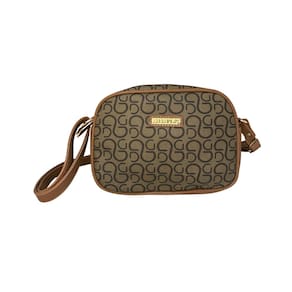 Bolsa Transversal Pequena Café Classic Abc Bags 631823