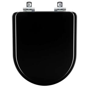 Assento Sanitário com Amortecedor Oxford Ébano (Preto) para vaso Deca